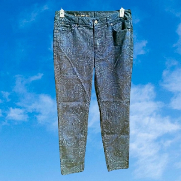 Talbots Heritage Floral Print Slim Ankle Jeans Size 8/29 - Picture 3 of 13